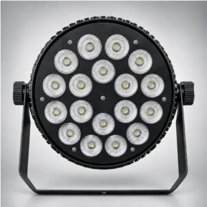 Refletor LED Slim 18x18W RGBWA+UV com Case 10 Peças