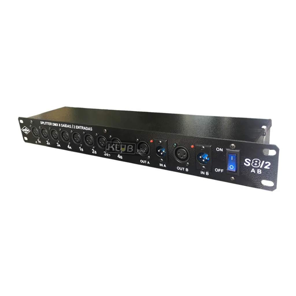 Splitter DMX 2 Entradas e 8 Saídas S8/2 Lumyna - Imagem 2