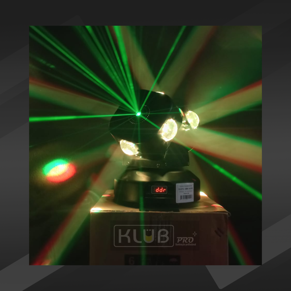 Multi Raio LED Aurora KX-3600 – Movimento Infinito e Alto Impacto - Imagem 7