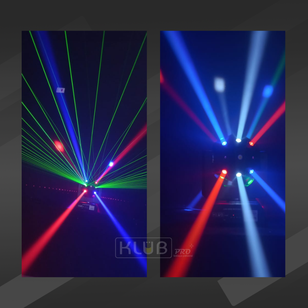 Bola Maluca 3 em 1 KX-2000 – RGBW, Strobo e Laser - Imagem 5