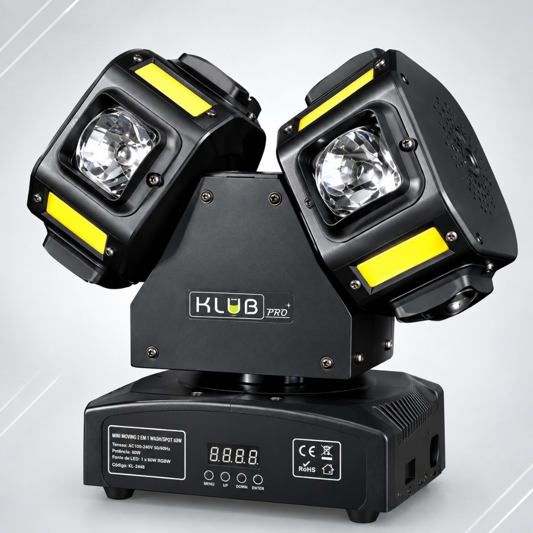 Multi Raio LED Aurora COB - Potência, Estilo e Efeitos Dinâmico
