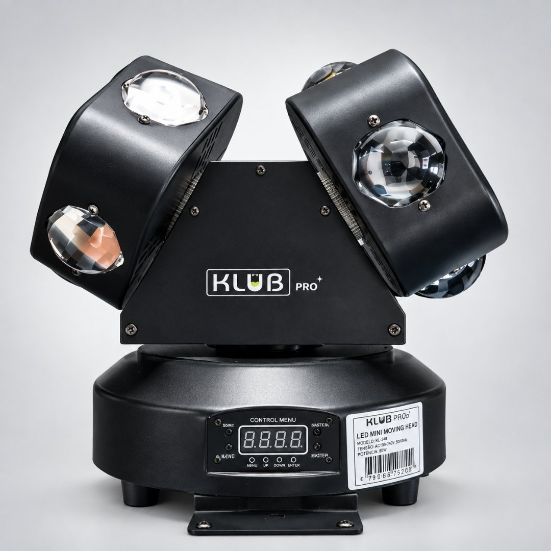 Multi Raio LED Aurora KX-3600 – Movimento Infinito e Alto Impacto