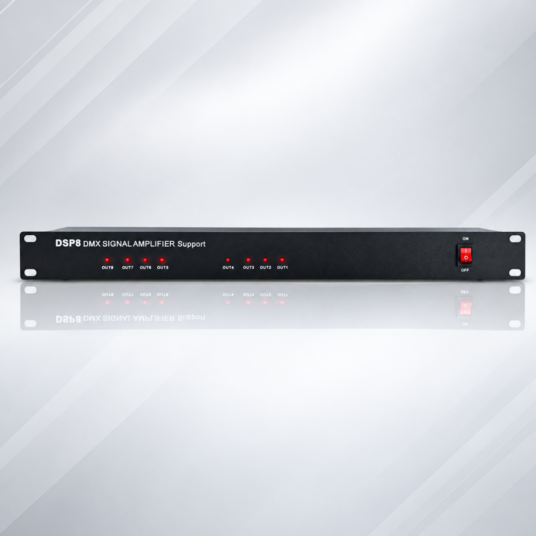 Splitter DMX 2 Entradas e 8 Saídas SP2N-8S KLUB