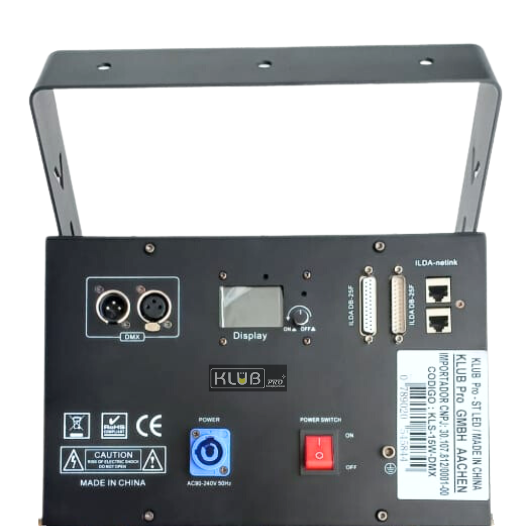 Laser Holográfico 3D RGB KLS 15W ILDA - Imagem 2