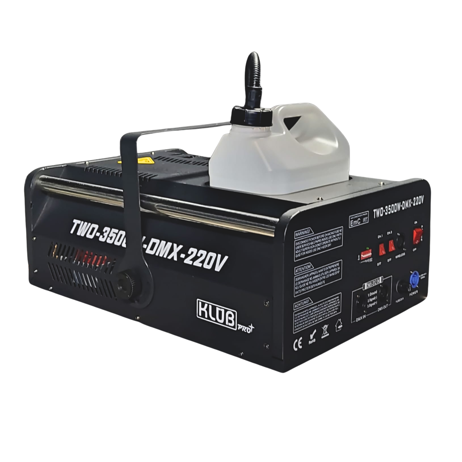 Máquina de Fumaça TWO 3500W 2 Bicos DMX - Imagem 2