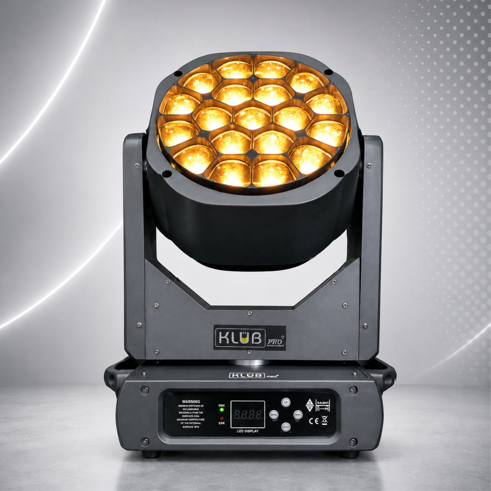 Moving Head Bee Eye 19x15W Zoom Pixel